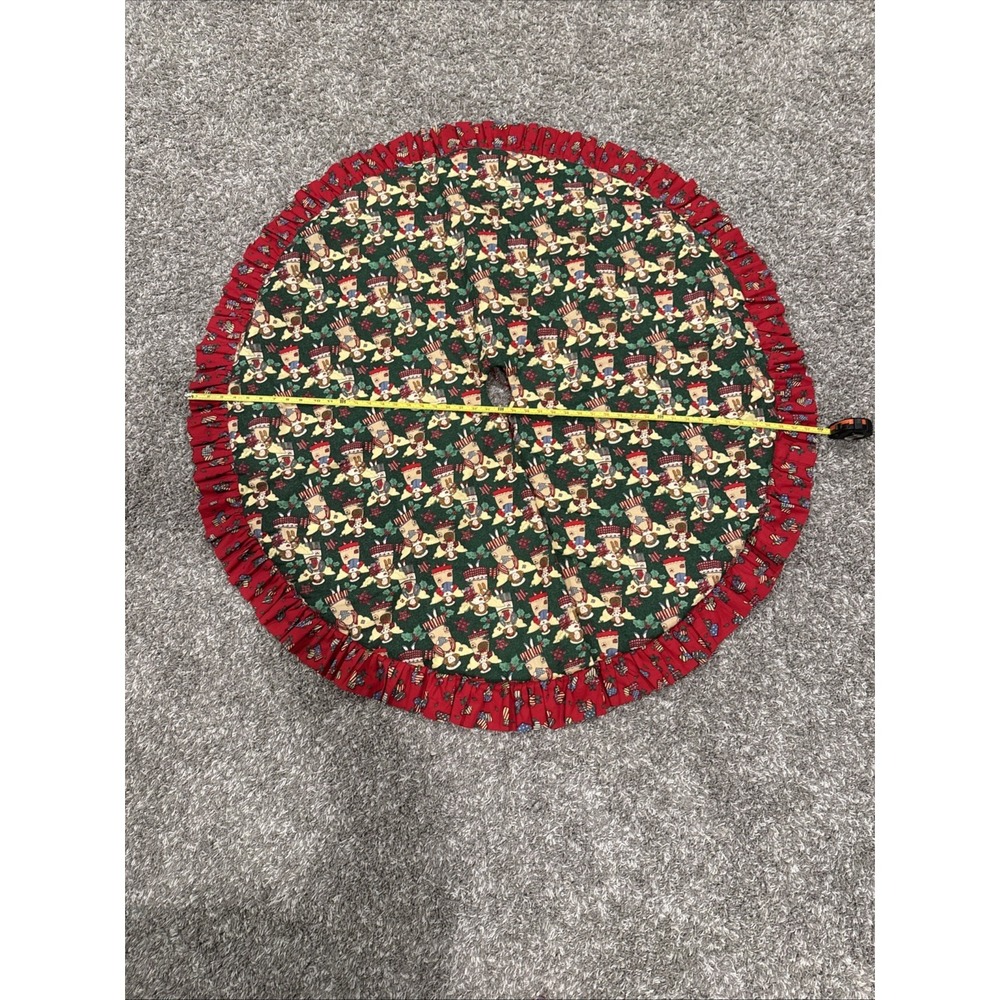 Tree Skirt‎ Ruffle Reversible Angels/hearts